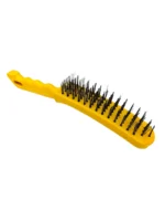 CEPILLO DE ACERO CON MANGO PVC AMARILLO - 2013-01