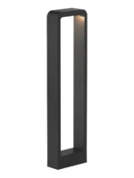 APLIQUE DE PISO BLACK CURVO 60CM 10W CALIDO - 8071