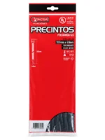 PRECINTO PLASTICO 300mm x 4,8mm x 100 Un. NEGRO TACSA - PTFL5-300-46
